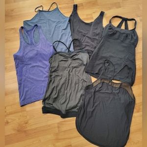 Lululemon Tank Top Set Bundle Of 6 Size 4